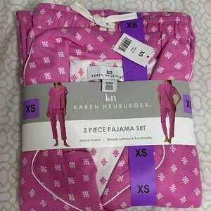 Karen Neuburger Pink Two-Piece Pajama Set